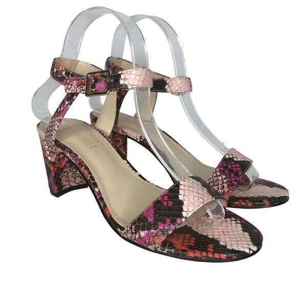 Nine West Pixel City Block Heel Sandals - Size 7.5 - Women - Picture 13 of 13